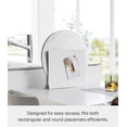 thumbnail image 6 of Yamazaki Home Placemat Stand, White, Steel, Floating Design, 6 of 7