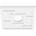 thumbnail image 3 of Ekena Millwork CMP12KX-04000 12 in. OD x 4 in. ID Square Knox Architectural Grade PVC Contemporary Ceiling Medallion, 3 of 7