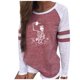 thumbnail image 1 of Camisas sexy para mujer Cuello redondo Manga larga Tops Impreso Blusa regular Fridja fjkfkj1861, 1 of 6