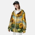 thumbnail image 4 of Haiem Artistic Oil Painting Sunflower UPF 50+ Fishing Shirts for Men Long Sleeve UV Sun Protection Hoodie Non-Mask Outdoor Hiking Shirts, 4 of 8