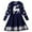 Blue, variant on FDDMis Toddler Xmas Dress Black and Gold Dress Girl Holiday Dress Gothic Clothes Cute Baby Girl Clothes Girls Clothes Size 8-10 6-12 Month Girl, Blue 2-3 Years