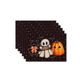 thumbnail image 2 of Table Decor, Fall and Halloween Decor, Bat Decorations for Halloween, Halloween Party Decor, 16X12 Inch Printed Linen Placemats, Stain Resistant, Quick to Rinse Clean, Heat, 2 of 7