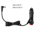 thumbnail image 2 of Necvior DC 5.5x2.1mm Cigarette Lighter Connector Cable with Switch and 90-Degree Bend, 2 of 8