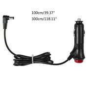 YIGZYCN DC 5.5x2.1mm Car Cigarette Lighter Power Adapter Cable with 90-Degree Bend