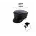 thumbnail image 7 of Genuine Leather Hat Men's Flat Cap Quality Sheepskin Hats Leisure Tourism Autumn Winter ,Classic Vintage, 7 of 7