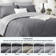 thumbnail image 5 of U by Bedsure Queen Comforter Set,7 Pieces Bed in a Bag, Reversible Lightweight Bedding Set, Gray, 5 of 9