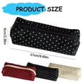 thumbnail image 3 of Polka Dot Pencil Case, Aesthetic Pencils Pouch, Large Capacity Pencils Case, Vintage Pen Pencil Pouch, Cute Pencil Case, Classroom Supplies,Black, 3 of 5