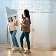 thumbnail image 3 of Espejo de Piso de Cuerpo Completo con Soporte y Marco Dorado Espejo de Pie Ultra Resistente para Sala, Recamara, Dormitorio de 160 cm, 3 of 5