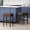 Dark Brown 2PU, variant on Set of 2 Counter Height Barstools, 26.75 Backless Faux Leather Stools for Kitchen Island, Dark Brown PU