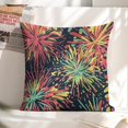thumbnail image 6 of fireworks colorful comic Linen toss pillowcase decoration pillowcase gifting preferred 20x20 inch cushion cover sofa pillowcase sofa bedroom living room car, 6 of 8
