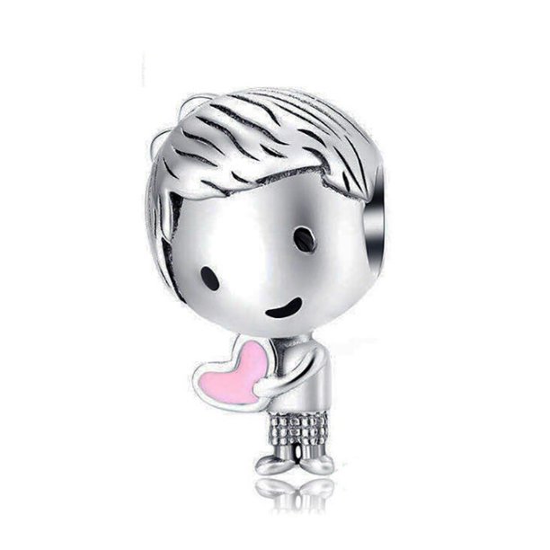 Nuevo En 1pc Familia Niña Niño Mamá Papá Abuela Bead Charm Adecuado Para Europeo Pandora Pulsera Joyería Fabricación Accesorios Gao Jiahui unisex