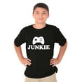 thumbnail image 5 of Video Game Junkie Gamer Nerdy Gaming Crewneck T Shirts Boy Girl Teen Brisco Brands L, 5 of 6