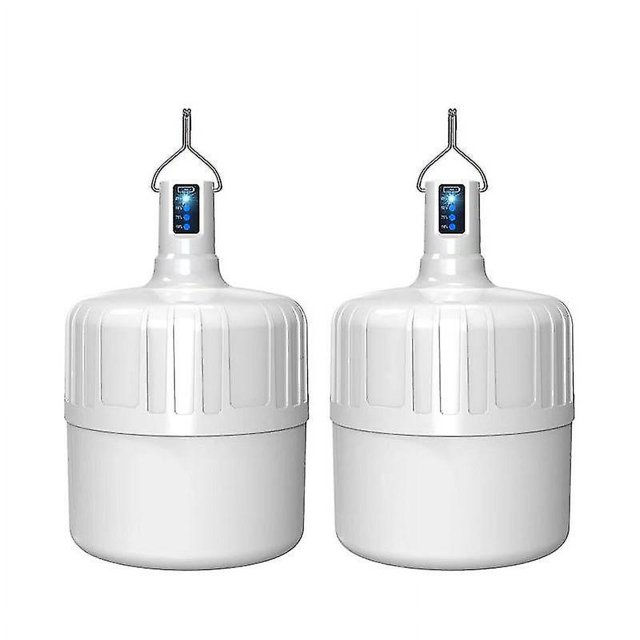 Lámpara de camping LED CHEPIHG YJ60W-360W recargable por USB para emergencias 2 bombillas