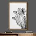 thumbnail image 2 of IDEA4WALL Framed Canvas Wall Art Spiky Cactus with Buds Botanical Art Black And White Desert Succulent Floral Photography Print Rustic for Living Room, Bedroom, Office - 16"x24" Natural, 2 of 5