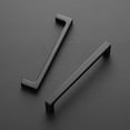 thumbnail image 2 of 30 Pack Solid 5 Inch Kitchen Square Cabinet Handles Matte Black Pulls Drawer Pulls Kitchen Cabinet Hardware Flat Black Handles, 2 of 3