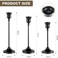 thumbnail image 2 of Elegant 6PCS Metal Taper Candlestick Holders Set in Black - Ideal for Spooky Halloween Decor & Year-Round Candle Displays!, 2 of 6
