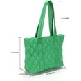 thumbnail image 6 of CoCopeaunt Quilted Tote Bags for Women Lightweight Puffer Padding Shoulder Bag Large Nylon Tote Handbag Zipper Closure, 6 of 6