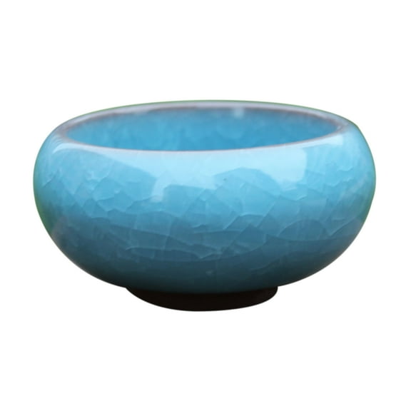 Farfi Flower Pot Delicate Practical Ceramic Compact Mini Simple Succulent Plant Planter for Home (Light Blue)