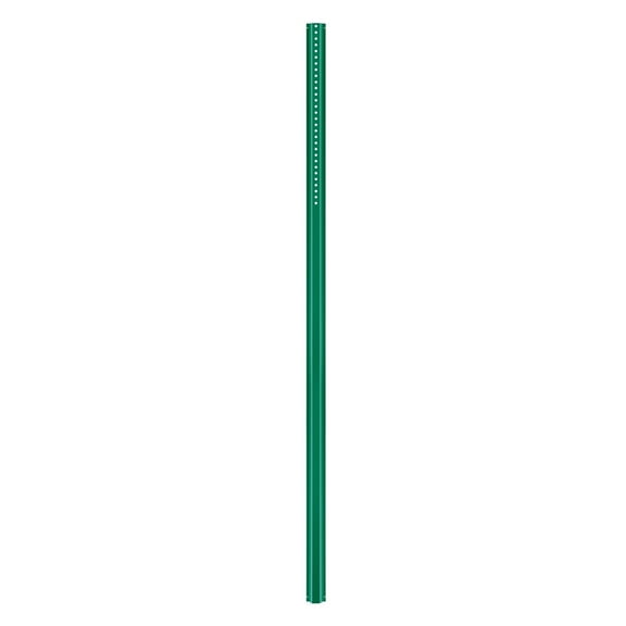 HCY 8FT U-Channel Sign Post, 4Pack Green Heavy Duty Steel Fixed Fence Post, Steel Fence U-Channel Sign for Garden, Courtyard, Farm or Traffic Intersection