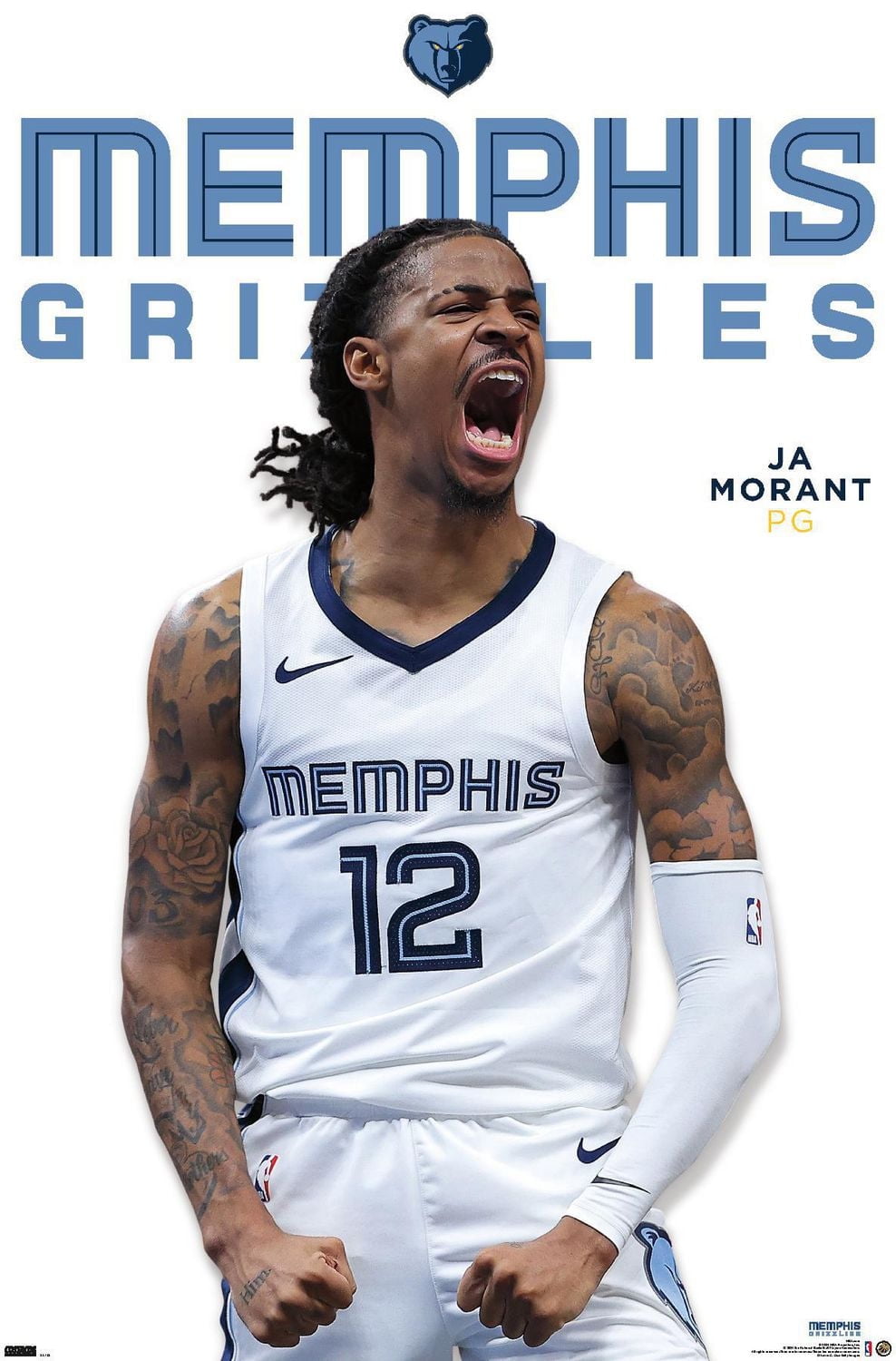NBA Memphis Grizzlies - Ja Morant Feature Series 24 Wall Poster, 22.375" x 34"