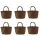 thumbnail image 1 of 6X Bolsa de Paja Informal Blsa Bolso de de Bolso de Mujer para Jardín Mini Bolsos de Ratán Tejido Hecho A Mano, 1 of 5
