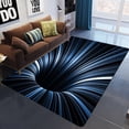 thumbnail image 2 of Alfombra de ilusión de vórtice 3D para puerta de entrada, felpudo óptico geométrico abstracto, felpudo antideslizante, Alfombra de decoración para sala de estar, 2 of 4