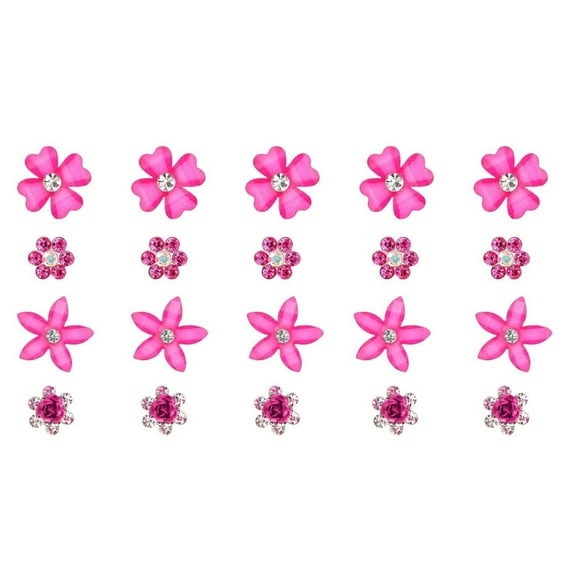 YIGSECU 20PCS Small Flowers Hair Clip Flower Hairpin for Girls Wedding or Daily Use