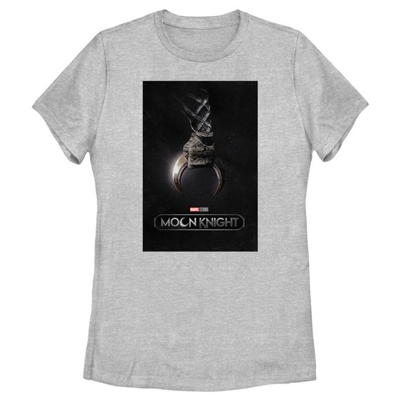 Women's Marvel: Moon Knight Crescent Dart Poster  T-Shirt - Athletic Heather - 2X Large