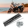 thumbnail image 2 of Unique Bargains 40 Pcs Bicycle Steel Spokes 14G Bike Spoke 272mm Length with Nipples for Most Bicycle, 2 of 7
