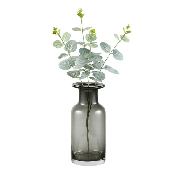 Mainstays 8" Smoked Black Indoor Glass Vase