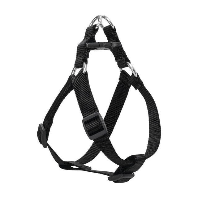Arnés para perros LupinePet Basic Solids de nailon negro ajustable