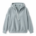 thumbnail image 5 of Asgosdo Womens Oversized Sweatshirts Fleeze Fleece Long Sleeve Half Zip Fall Hoodies Winter Casual Warm Outfits, 5 of 6