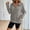 Gray, variant on Womens Half Zip Sweatshirts Fleece Thumbhole Tunic Pullover Sweatshirts No Hood Fall Fashion Casual Cozy Sweaters with Pocket White S