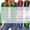 thumbnail image 3 of Edvintorg Blazers for Women Long Sleeve Notch Lapel Dressy Casual Open Front Cropped Suit Jackets Women Clothes Green XXL, 3 of 6
