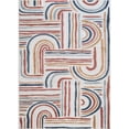 thumbnail image 3 of CAMILSON Spring Geometric Arch Striped Easy-Cleaning Non-Shedding Washable Outdoor Indoor Area Rug Multi 5x7, 3 of 9