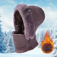 thumbnail image 4 of ManxiVoo Full Coverage Balaclava Style Knit Hat Wind Resistant Fleece Lined For Extreme Weather Outdoor Activities SizePurple, 4 of 6