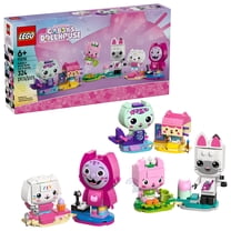 LEGO Gabby’s Dollhouse Gabby’s Brick-Built Cat Friends Building Toy for Girls & Boys - Pretend Play Set W/6 Animal Toy Figures for Kids, Ages 6  - GIft Idea for Birthdays - 11215