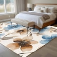 thumbnail image 4 of 5'x7' Area Rugs, Blue Brown Spring Floral Indoor Outdoor Area Rug for Living Room Bedroom, Summer Botanical Farmhouse Washable Bathroom Rugs Kitchen Floor Carpet Mats Home Decor Aesthetic, 4 of 8