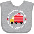 thumbnail image 3 of Inktastic My Grammy Loves Me Valentine Truck Boys or Girls Baby Bib, 3 of 4