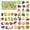 Fruit Series, variant on Kid Fridge Magnet Cute Fruit Vehicle Pattern Rubber Refrigerator Magnet Learning Toy for Kid Over 3 Years Old Present