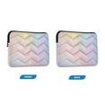 thumbnail image 7 of FORMRS 15-15.6 inch Laptop Sleeve Case Soft Carrying Quilted Computer Bag Cover, Pink Wavy Striped, 7 of 7