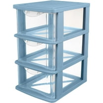 OFFIGAM Plastic Drawer Style Storage Organizer for Pens, Makeup, Jewelry, and Office Supplies, Multi-Compartment