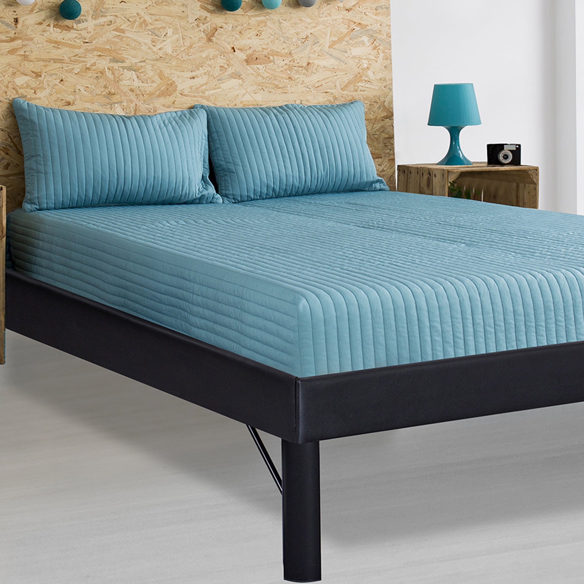 GrandRest 14 '' Tall Strong and Simple Steel Slat Bed Frame