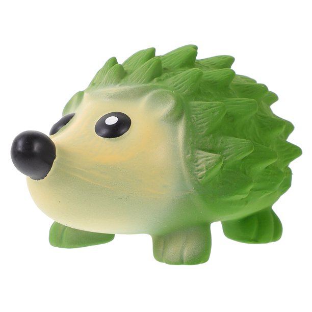 KAKOWELY Juguete de látex para perros con forma de erizo, juguete para rechinar los dientes, juguete de erizo de dibujos animados para perros.