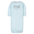 thumbnail image 5 of Gerber Baby Gender Neutral Long Sleeve Gown, 4 Pack, Size Preemie - 0-6 Months, 5 of 6