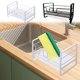 thumbnail image 1 of Estantes Metálicos de Almacenamiento, Escurridor de Esponjas de Cocina, Estante de Acero Aleado para Jabón, Organizador de Encimera y Fregadero, Blanco, 18 X 12 X 10 Cm, Multiusos para Baño., 1 of 6