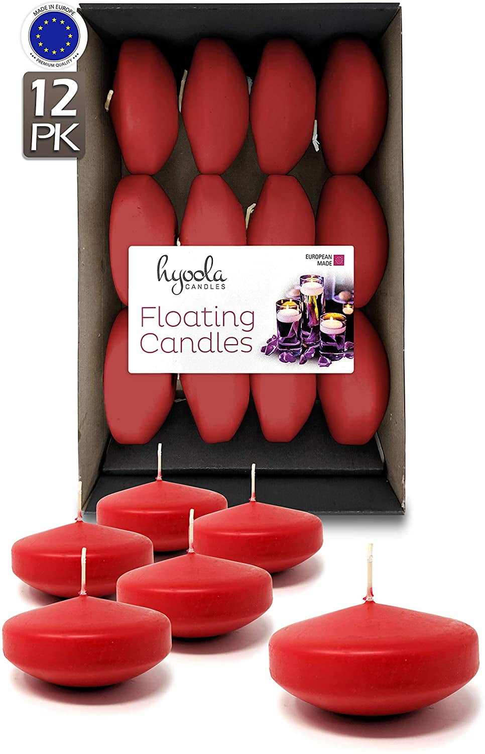 Large Unscented Floating Heart Candle - 25+ Color Choices – Colors