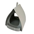 thumbnail image 4 of Comedero para pájaros, herramienta versátil y fácil de usar, adorno resistente a intemperie, estación de alimentación para césped, patio exterior. gris, 4 of 8