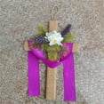 thumbnail image 5 of ERTZAE Easter Door Sign,14" Purple Easter Cross Wreath For Front Door Decor,Religious Easter Front Door Wreath,Wooden Egg Rabbit Cross Sign,Christian Floral Decor,Easter Spring Cross Decorations, 5 of 7