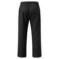 thumbnail image 5 of Men's Casual Pants Stretch Comfortable Lightweight Breathable Soft Relaxed Fit Trousers for Everyday Wear and Outdoor Activities Men's Jogger Pants Summer Lightweight Black Dress, 5 of 5